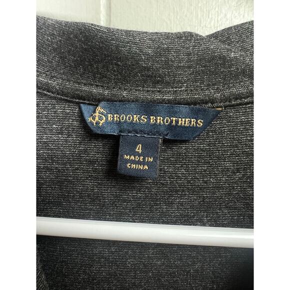 Brooks Brothers Women's Sleeveless Dark Gray Collared Buttoned Shirt Dress - Picture 2 of 10